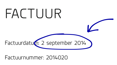 Factuurdatum 2